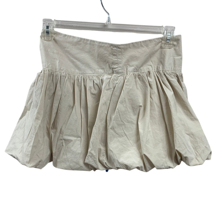 New American Eagle Womens Size 4 Light Khaki Tan Stretch Cotton Bubble Skort
