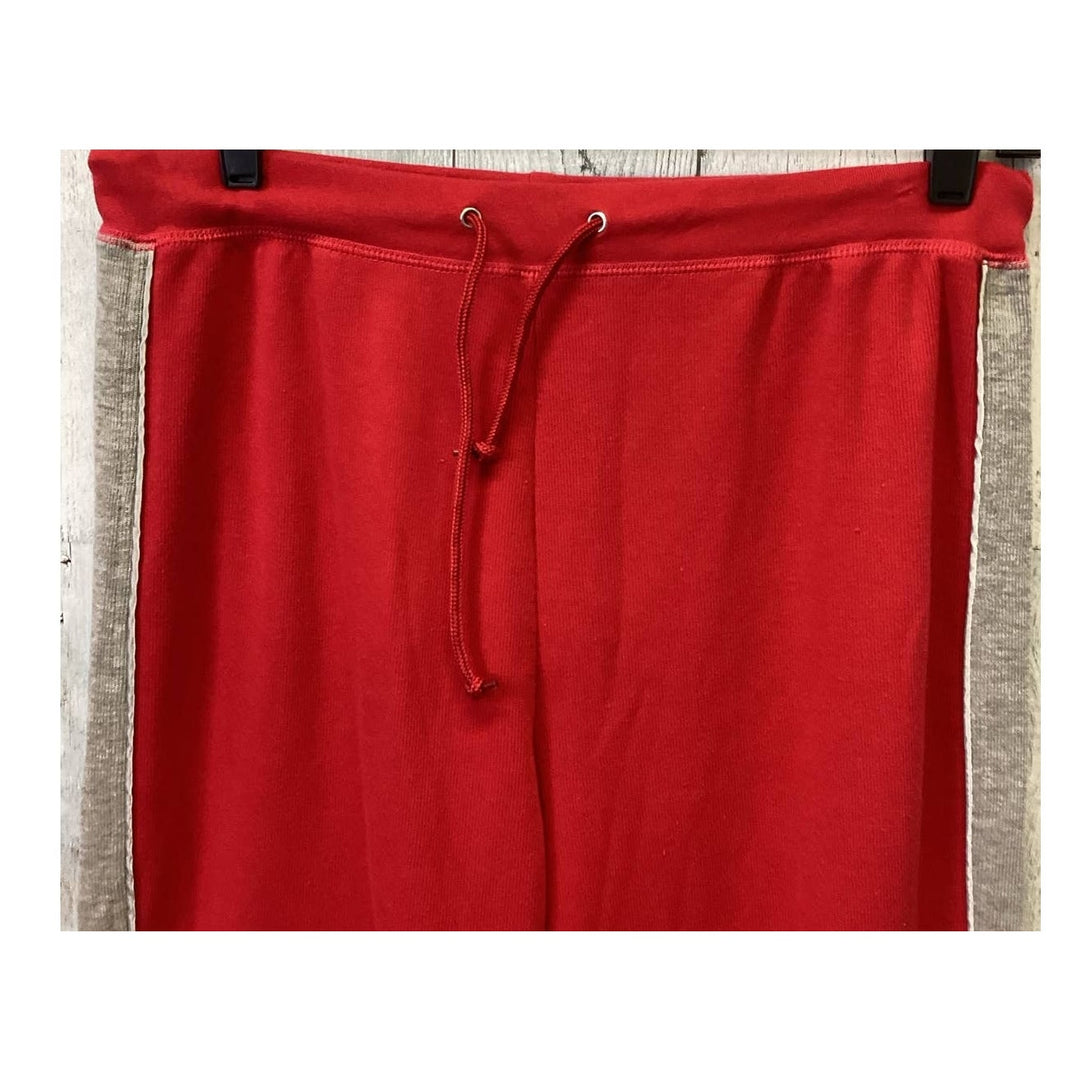 Jay Day Womens XL Side Stripe Cotton Blend Drawstring Elastic Waist Sweat Pants