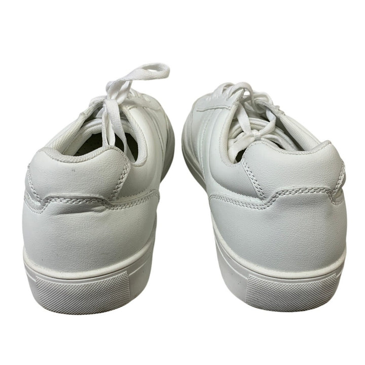 Perry Ellis Portfolio Mens Size 12 White Sneakers Lace Up Low Top Casual Shoes