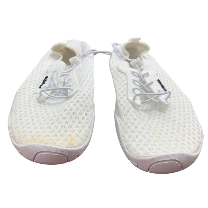 WateLves Womens Size 9.5 White Quick Dry Aqua Socks Pool Water Aerobics Shoes