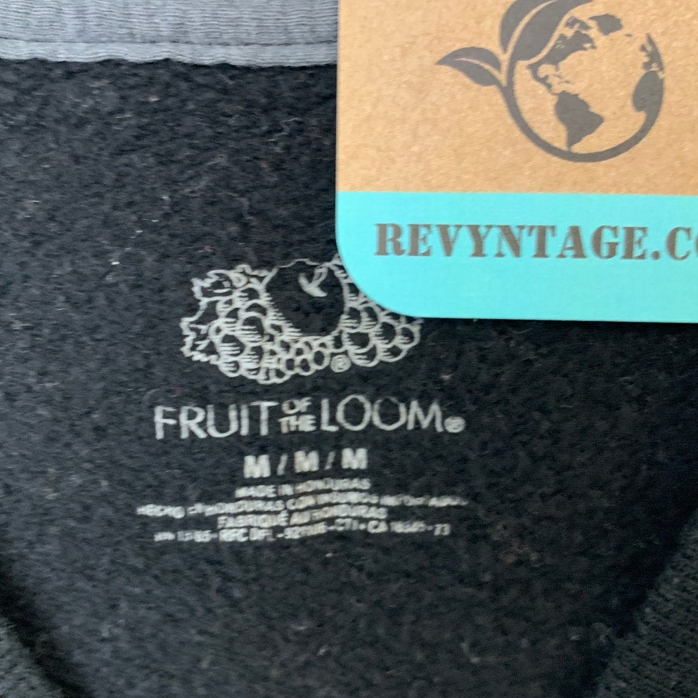 Upcycled Hand Printed Mens Medium Equality Pride Rainbow Crew Neck Sweatshirt