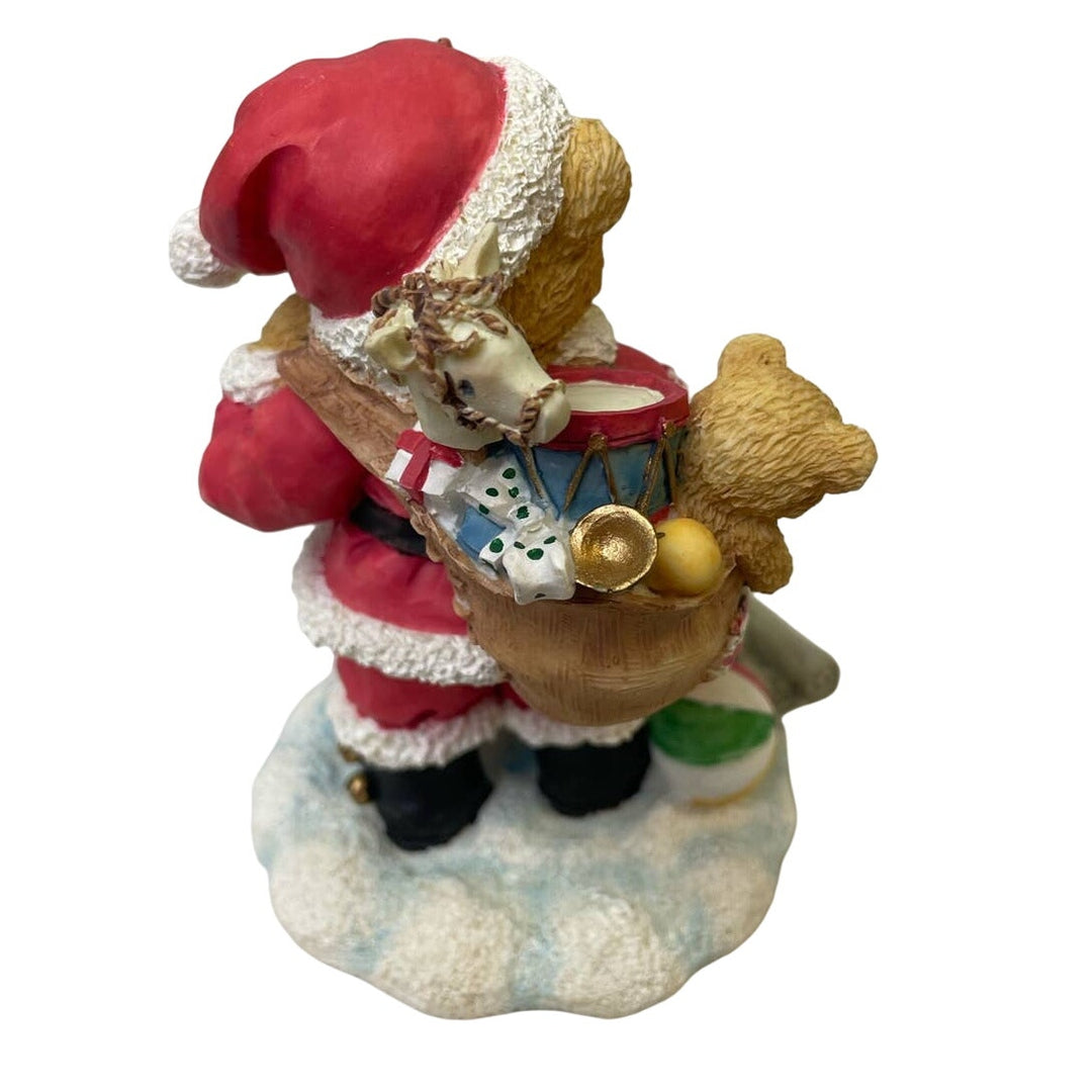 Vintage 1995 Cherished Teddies Nickolas Christmas Santa You&