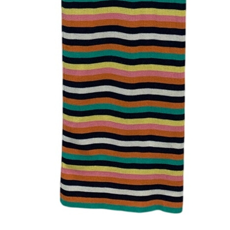 Monse Women XS Multicolor Striped One Shoulder Sweater Knit BodyCon Halter Dress