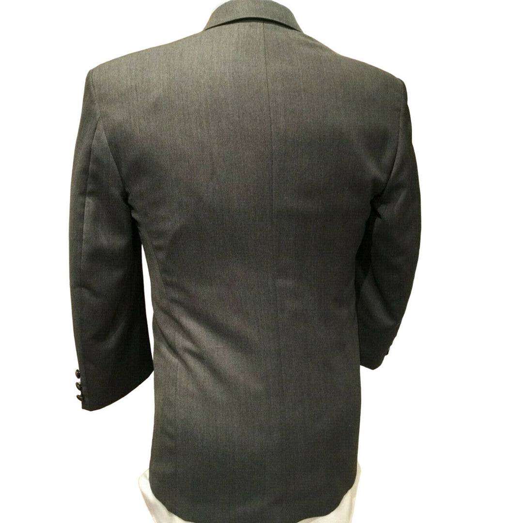 Chaps Ralph Lauren 41L Long GRAY Pointy Lapel Mens Tuxedo Jacket Prom Wedding