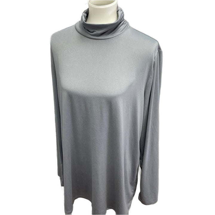 bLane Bryant Womens Plus Size 22/24 Flowy Polyester Blend Long Sleeve Turtleneck
