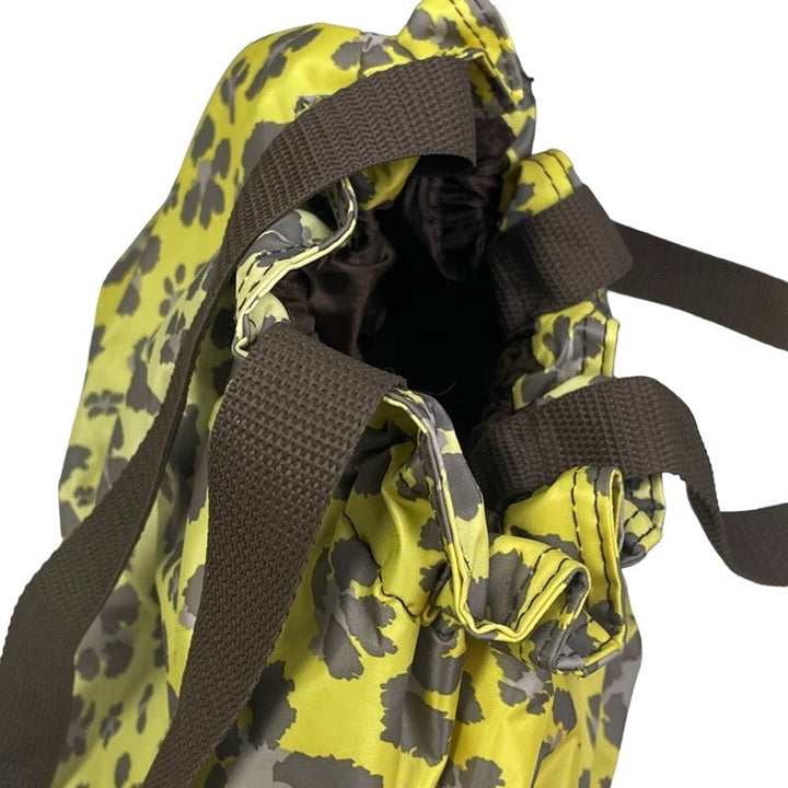 Thirty One Gifts 31 Thermal Drawstring Top Yellow Leopard Floral Lunch Tote Bag