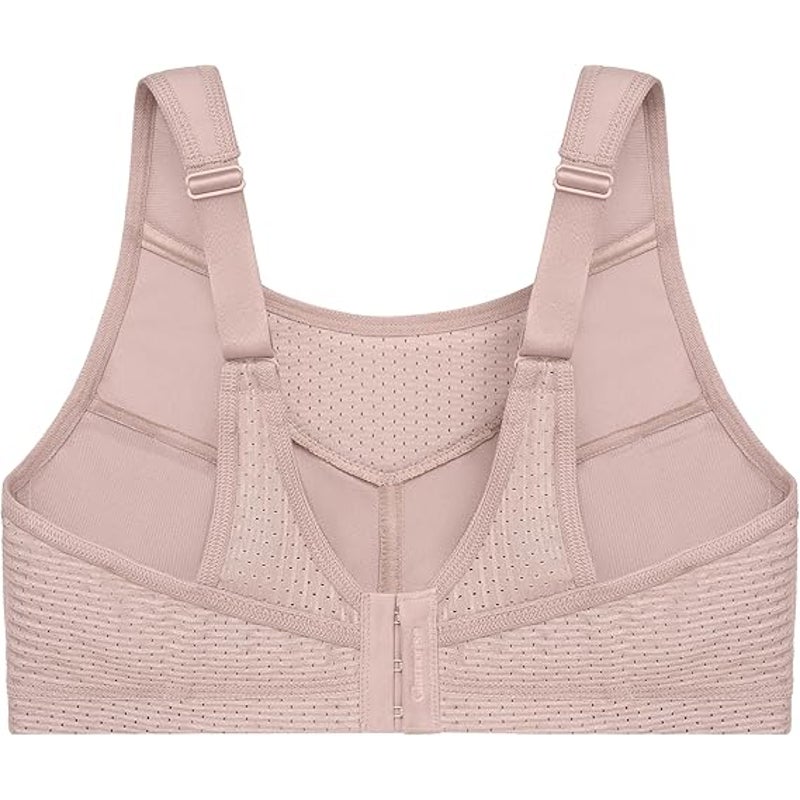 Glamorise Womens 44C Pink No-Bounce Camisole Wirefree Full Coverage Sports Bra