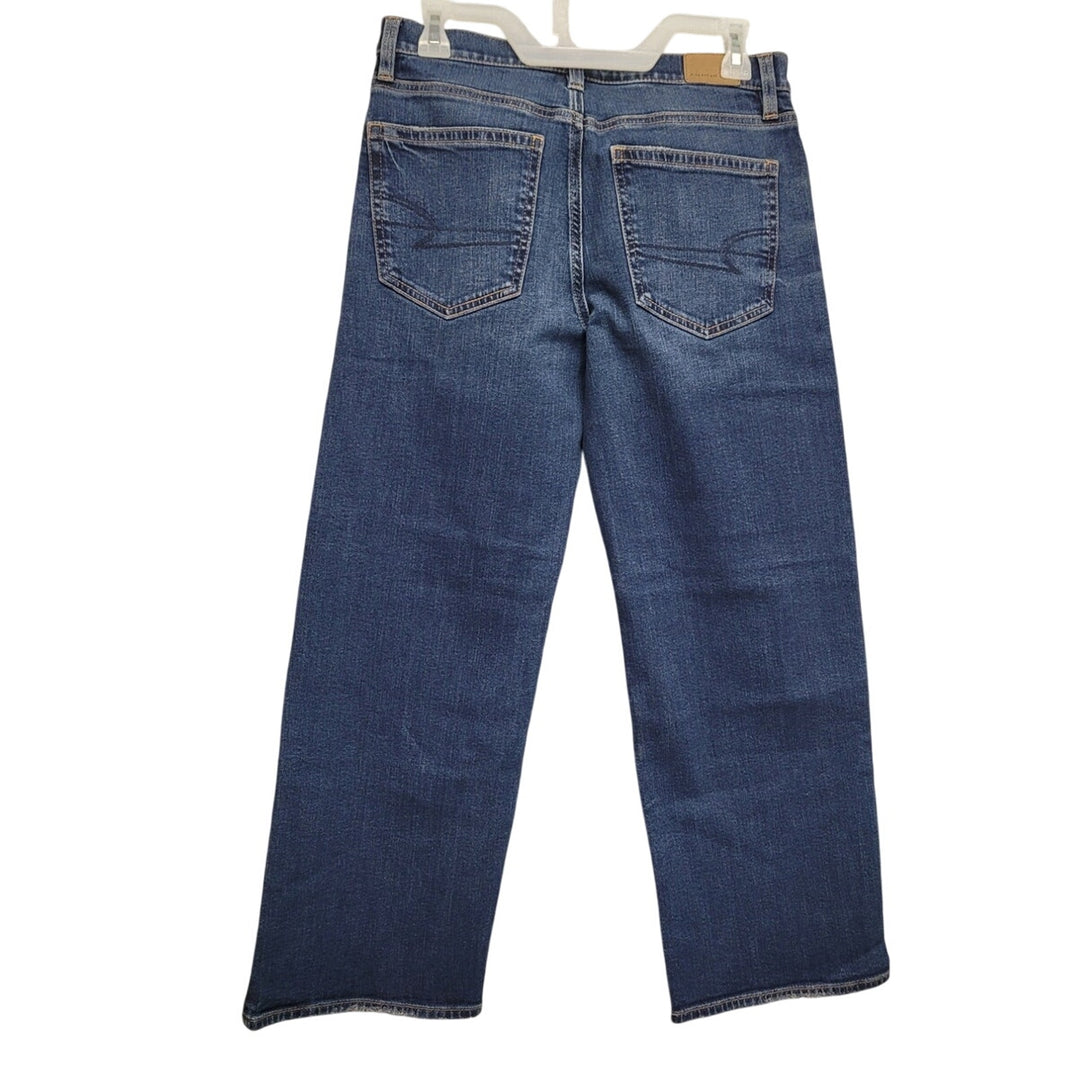 New American Eagle Size 2 Regular Medium Rinse Stovepipe Jean Denim Blue Jeans