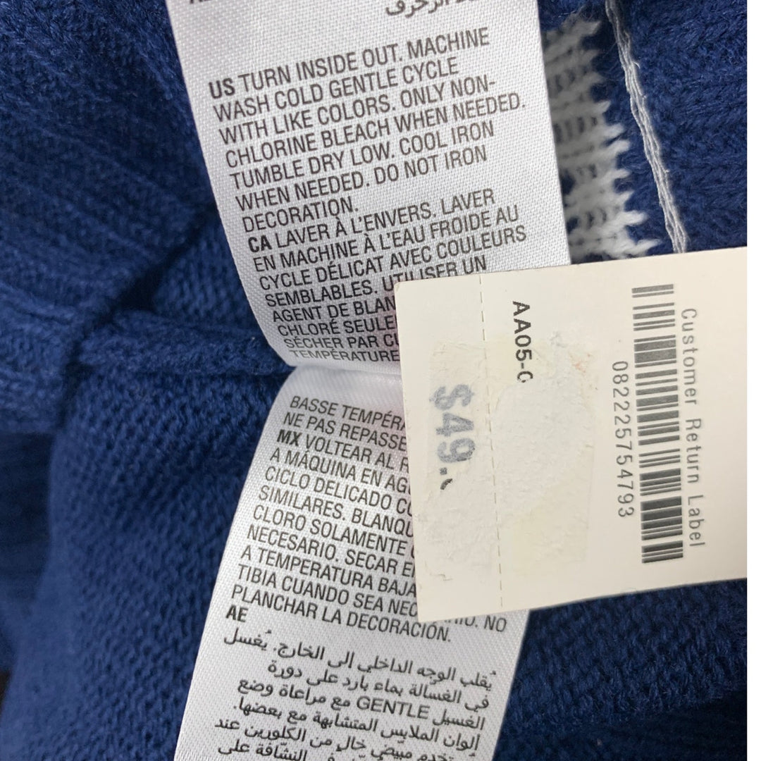 NWT New Holiday Lane Womens Blue Happy Llamakkah Hannukah Long Sleeve Sweater