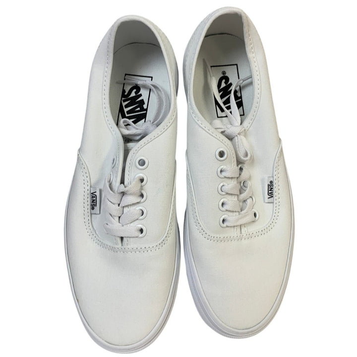 Vans Womens Size 8 True White Sneaker Lace Up Round Toe Low Top Shoes