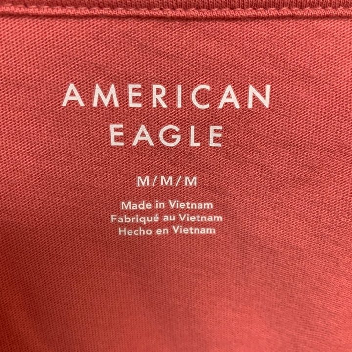2 New American Eagle Womens Medium New York Short Sleeve Ribbed Tee Shirts Tops
