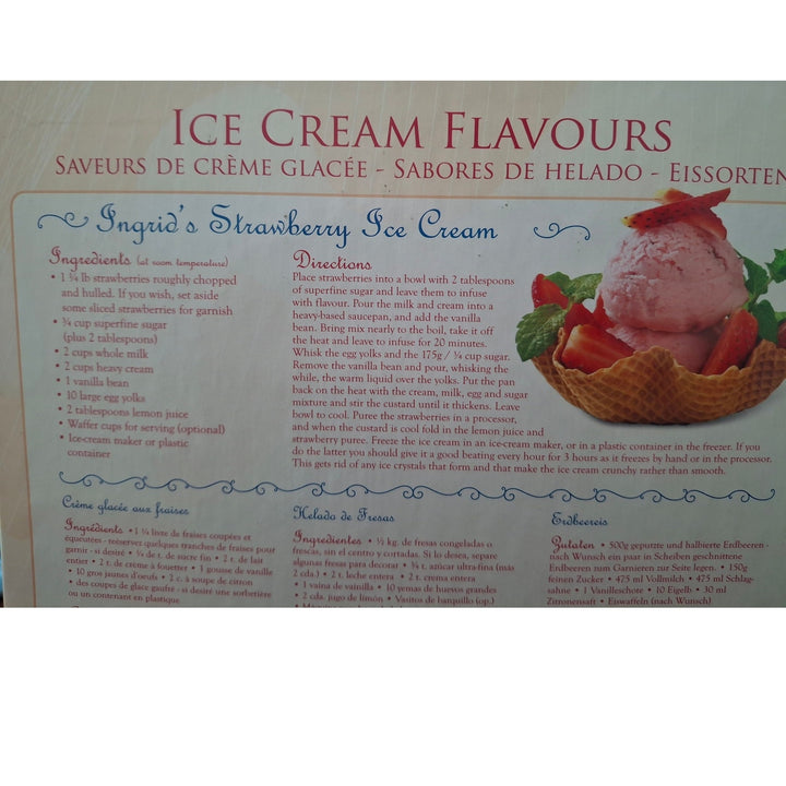 Eurographics Puzzle Ice Cream Flavours 1000 Piece Jigsaw Puzzle w Recipe
