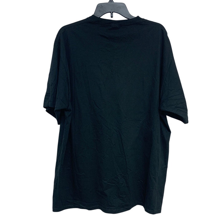 New Port &amp; Company Mens 2XL Skeleton Cowboy Short Sleeve Crew Neck Tee Shirt