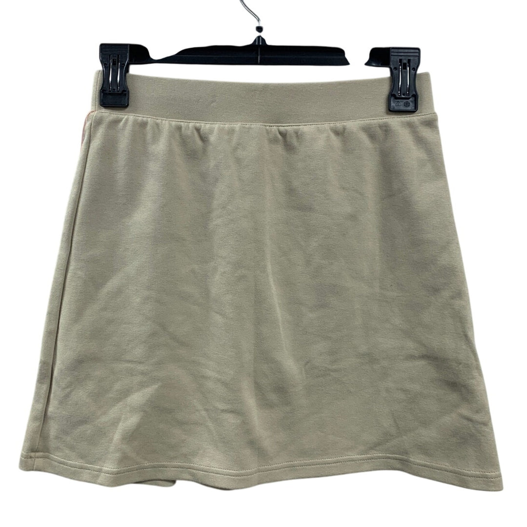 New Cat &amp; Jack Girls XL (14) Beige Tan School Uniform Stretchy Pull On Skort