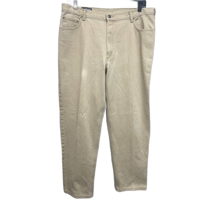 Lands End Mens Size 40 Regular 100% Cotton Straight Leg Denim Jeans w Pockets