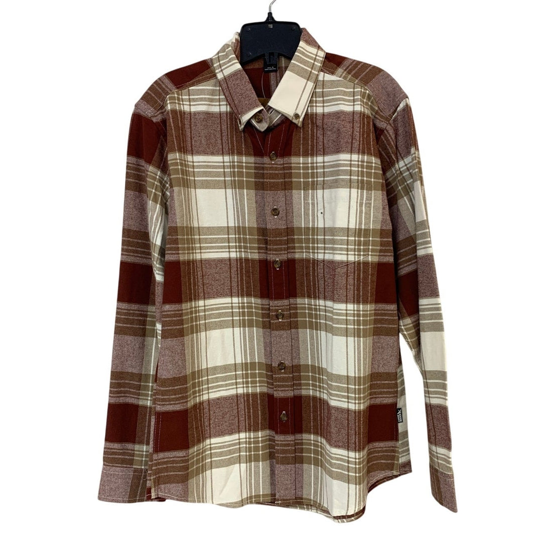 New Eddie Bauer Mens Small Long Sleeve Eddies Field Flannel Button Up Shirt