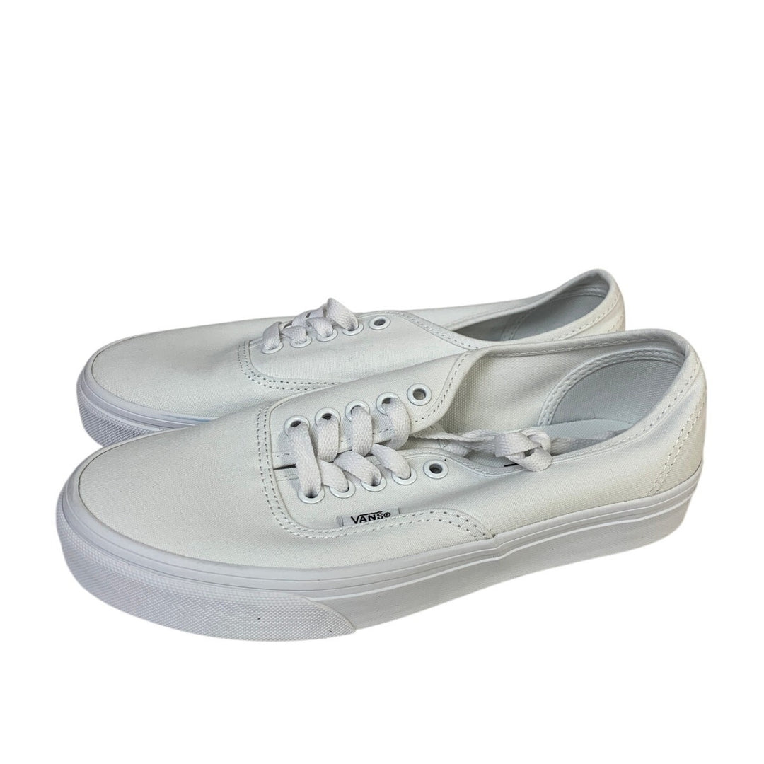 Vans Womens Size 8 True White Sneaker Lace Up Round Toe Low Top Shoes