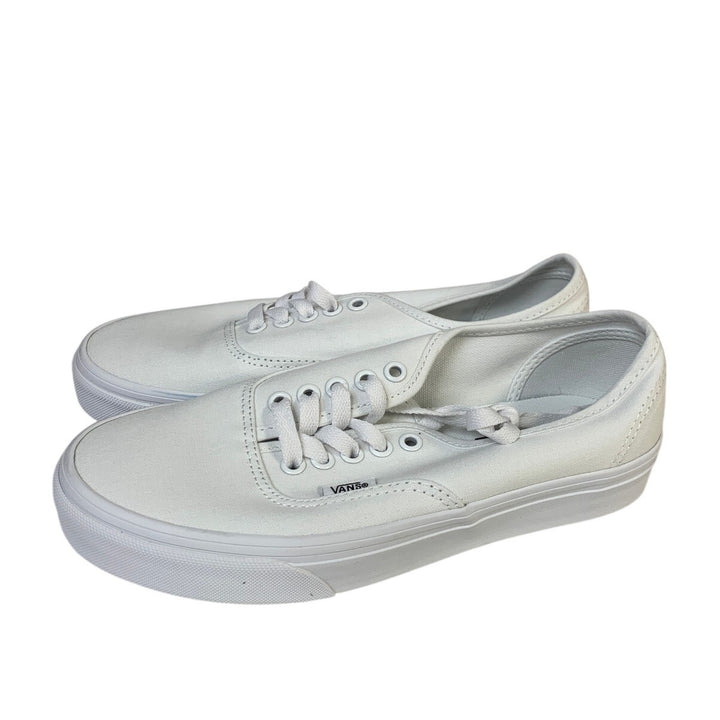 Vans Womens Size 8 True White Sneaker Lace Up Round Toe Low Top Shoes