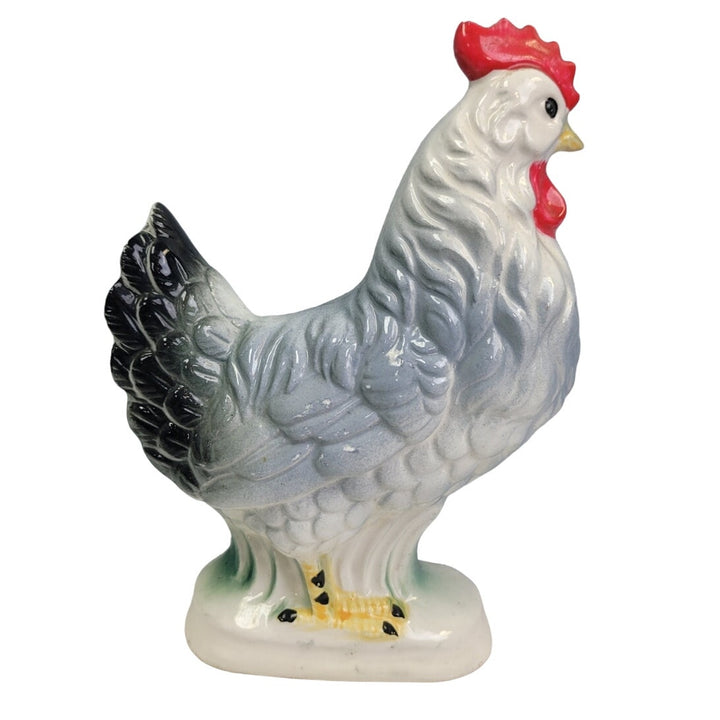 Vintage Collectible Ceramic 7.5" Tall Chicken Hen Animal Bird Figurine