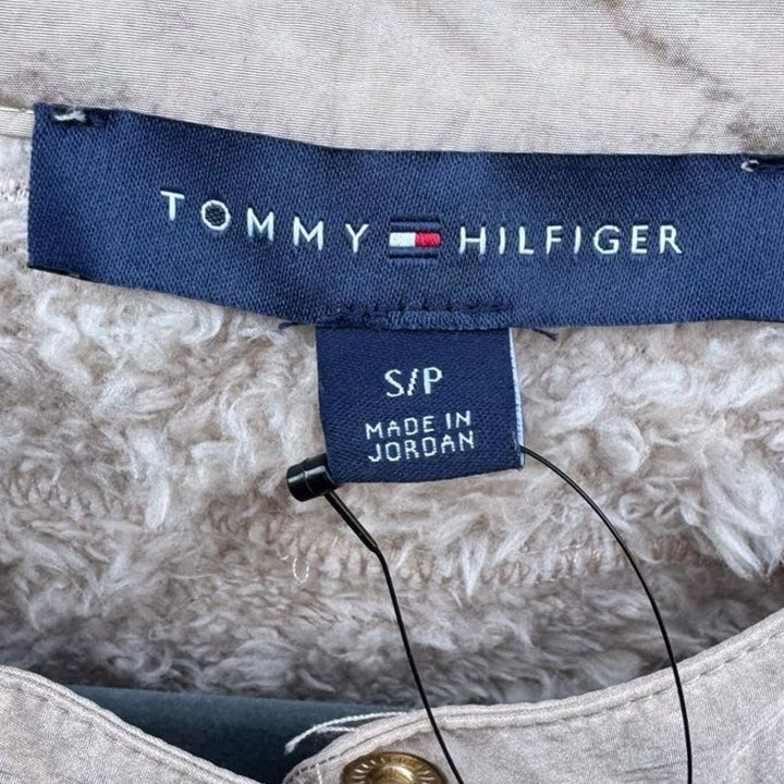 NWT New Tommy Hilfiger Womens Small Half Button Long Sleeve Pullover Jacket