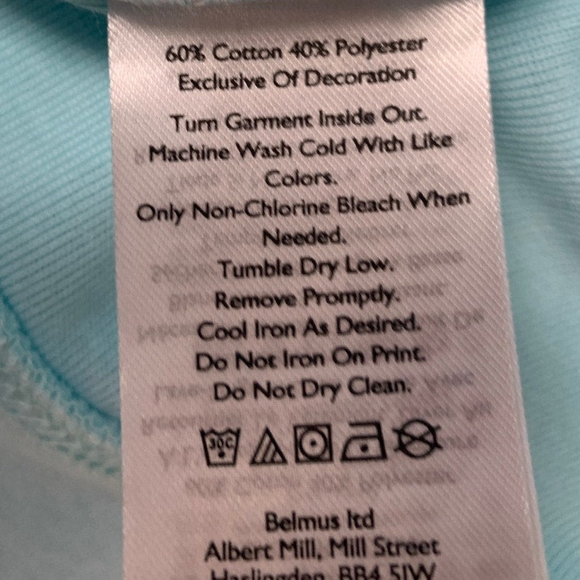 New Eddie Bauer Womens XS Aqua Lightweight Print Long Sleeve Sweatshirt