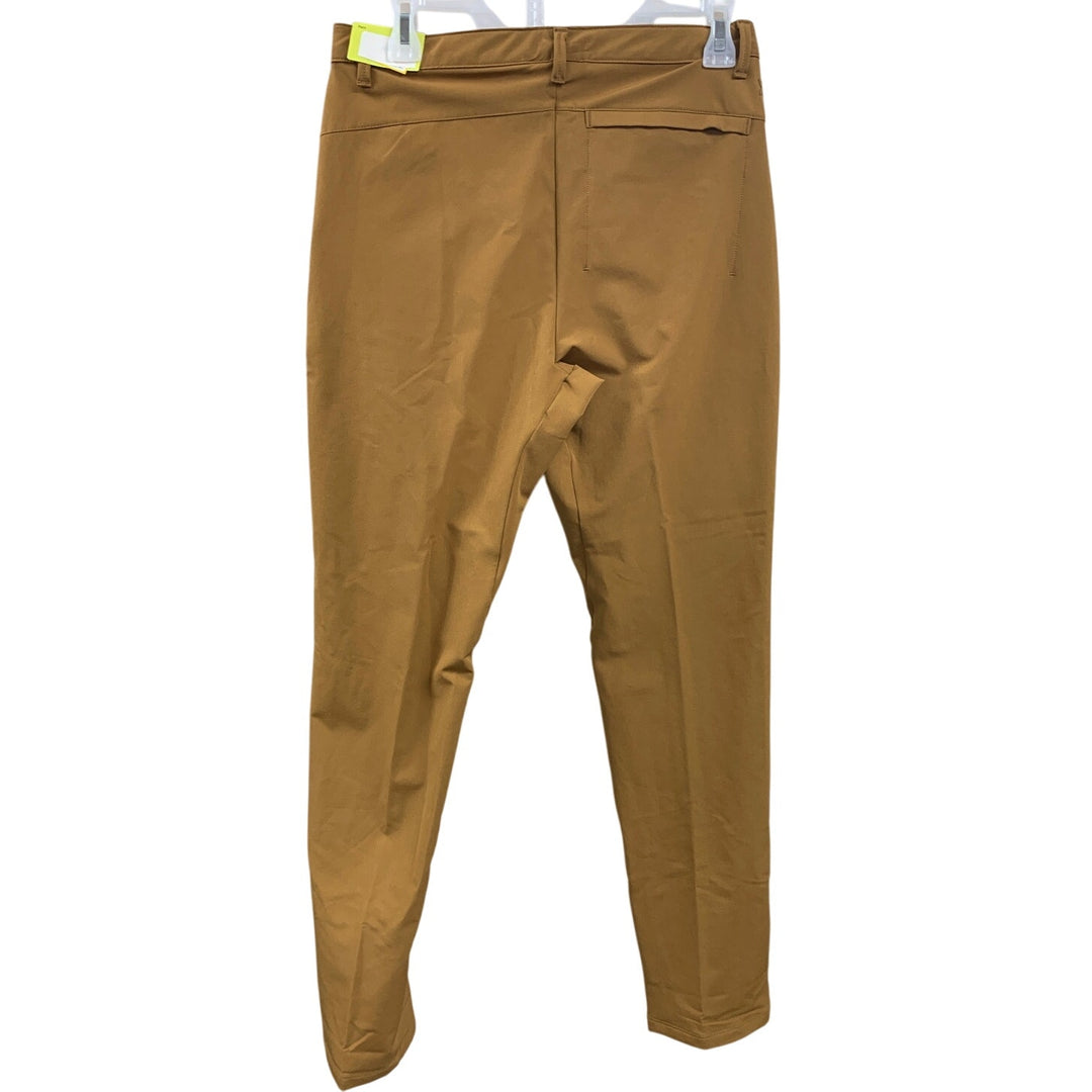 New All In Motion Mens Brown Water Repellant Reflective Detail Athletic Pants