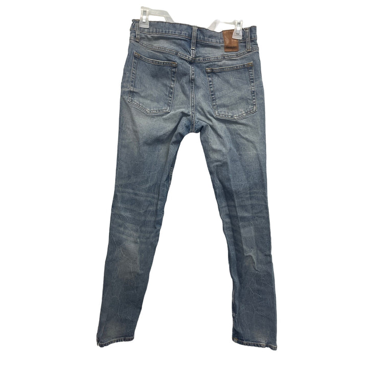 Good Fellow &amp; Co Mens 29 X 30 Factory Whiskered &amp; Faded Denim Skinny Jeans