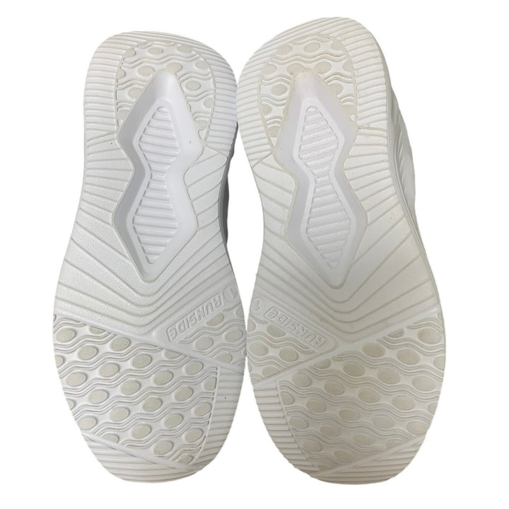 Runside Big Girls Size 1 White Mesh Lace Up Lightweight Breathable Sneaker Shoes