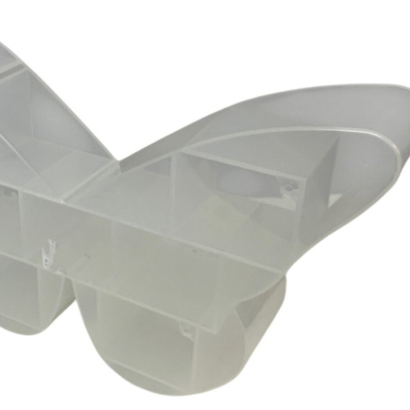 Really Useful Box Girls Clear Butterfly Multi Compartment Plastic Craft Shelf