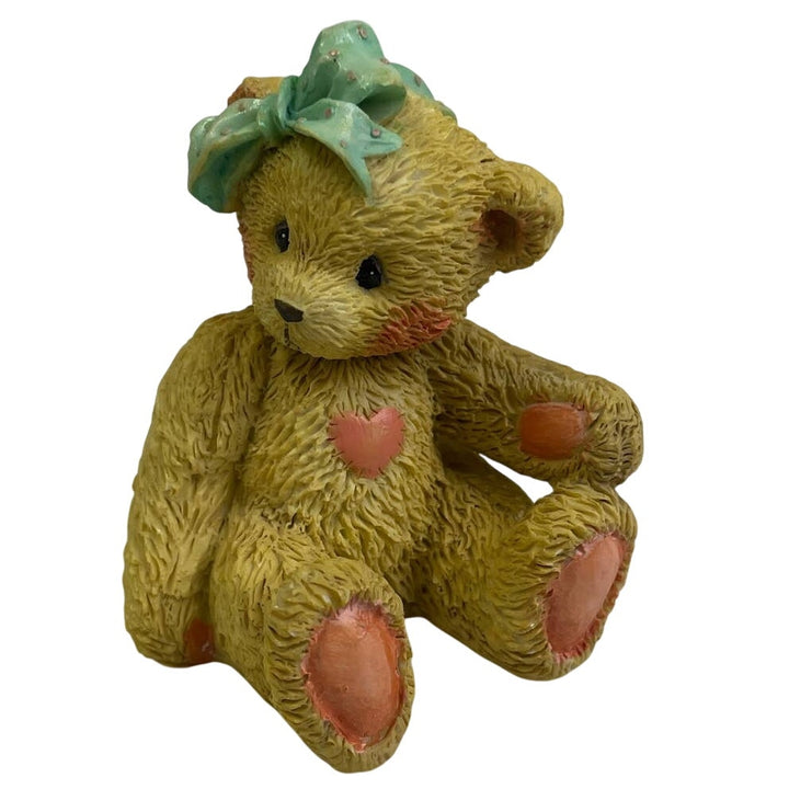 Vintage 1991 Cherished Teddies Jacki 950432 Hugs &amp; Kisses Teddy Bear Figurine