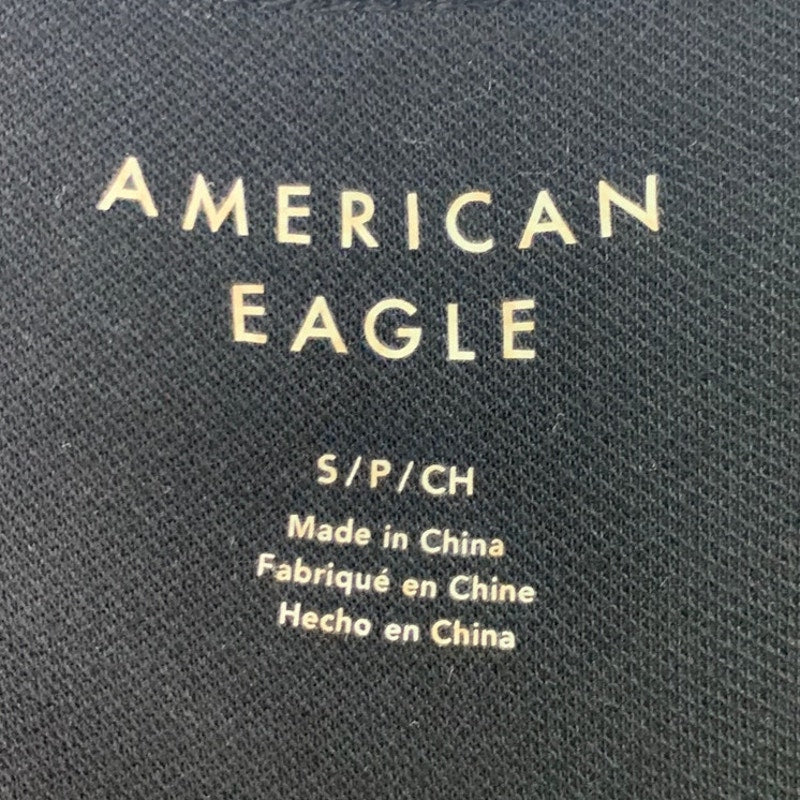 New American Eagle Womens Small Long Sleeve Scoop Neck Snap Closure Bodysuit