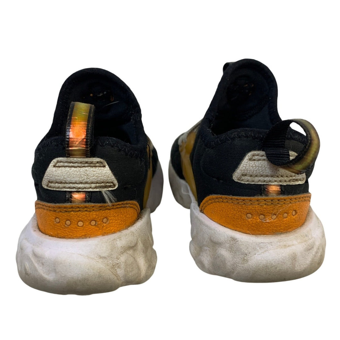 Nike Toddler Boys Size 8 Orange Black Sneakers Lace Up Round Toe Shoes EUC