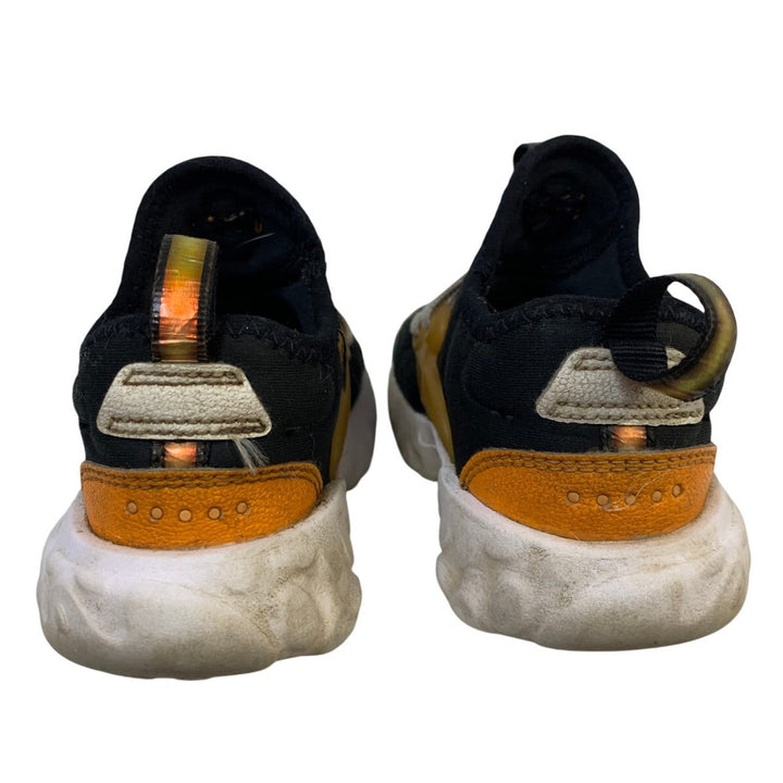 Nike Toddler Boys Size 8 Orange Black Sneakers Lace Up Round Toe Shoes EUC