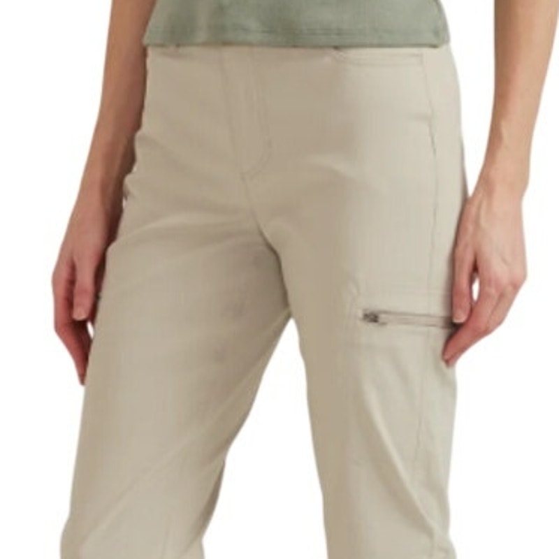 New Eddie Bauer Womens Size 18 Pumice Light Khaki UPF 50+ Guide Capri Pants