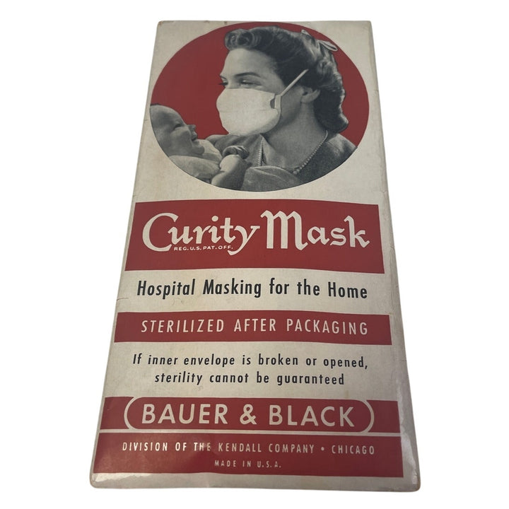 Vintage 1950s Bauer &amp; Black Curity Face Mask Hospital Masking for the Home