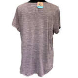 Hand Printed Upcycled Womens XL Saving the Planet Superpower Short Sleeve Tee