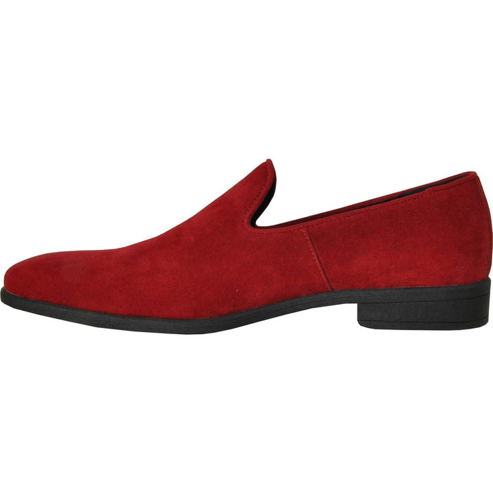 Vangelo Mens Size 14 Red Velvet Slip On Formal Tuxedo Prom Wedding Loafer Shoes