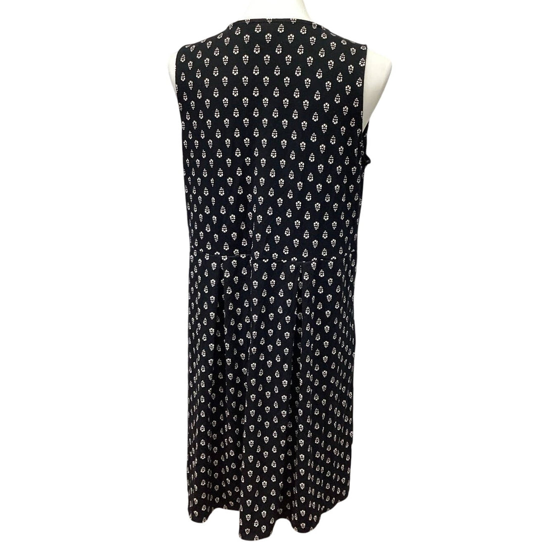 J Jill Wearever Collection Medium Sleeveless Stretchy Fit &amp; Flare Floral Dress
