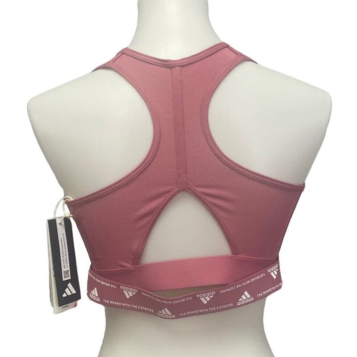 New Adidas Small A Cup Medium Support Removeable Pads Training Sports Bra