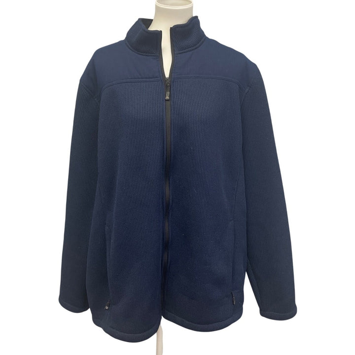 ZeroXPosur Mens XXL Navy 100% Polyester Long Sleeve Full Zip Lined Heavy Jacket