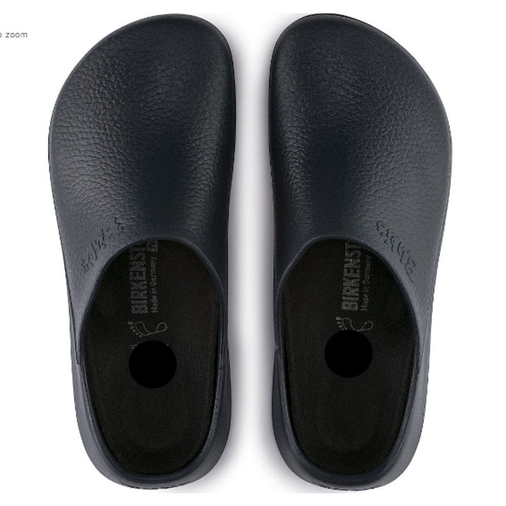 New Birkenstock Super-Birki Clog Navy Blue Polyurethane Work Shoe Women&