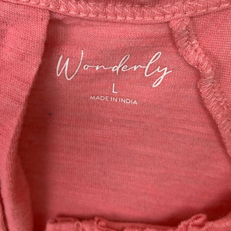 Lot of 3 Southern Stitch Wonderly Gloria Vanderbilt Womens Large Pink Tee Shirts