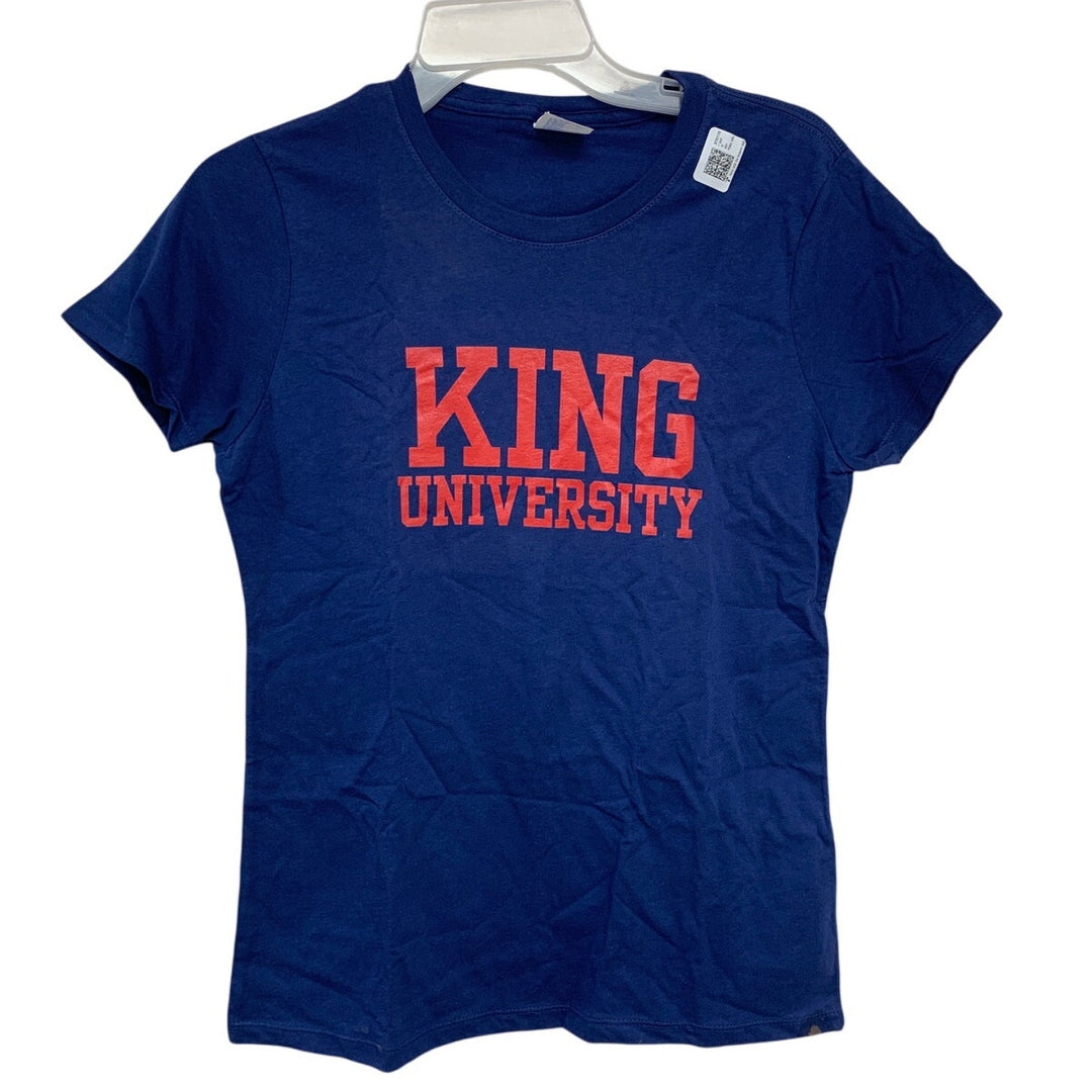 Port &amp; Company Womens Small King University Short Sleeve Crew Neck Tee Shirt