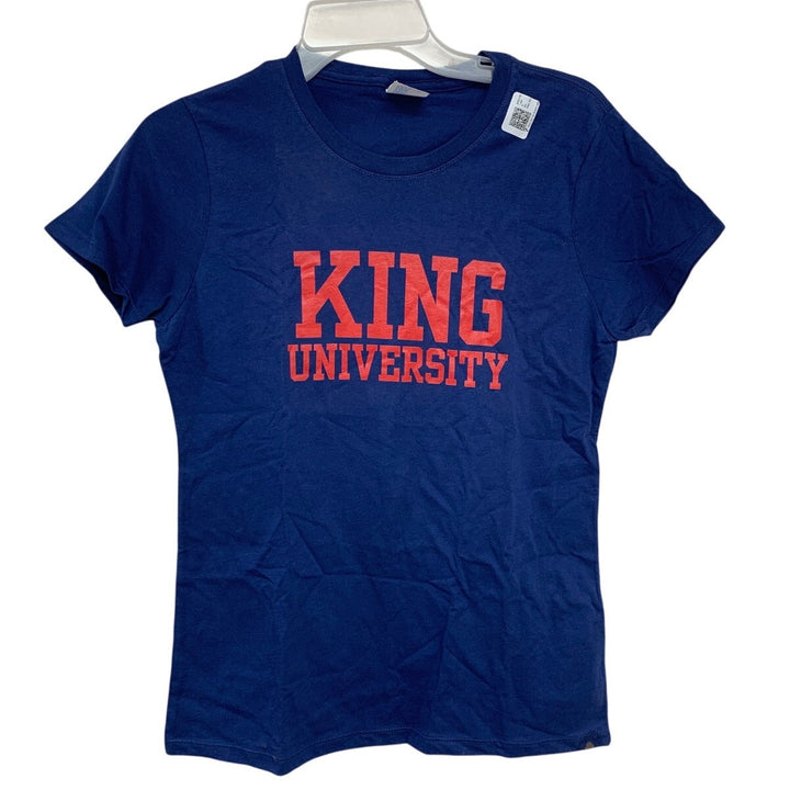 Port &amp; Company Womens Small King University Short Sleeve Crew Neck Tee Shirt
