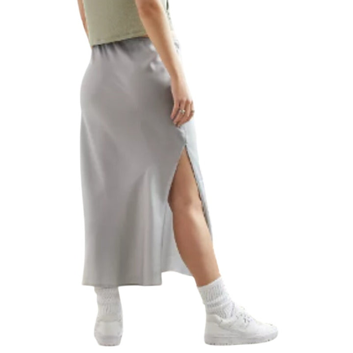 New American Eagle Womens Size 8 Dove Gray Maddie &amp; Kenzie Ziegler Midi Skirt