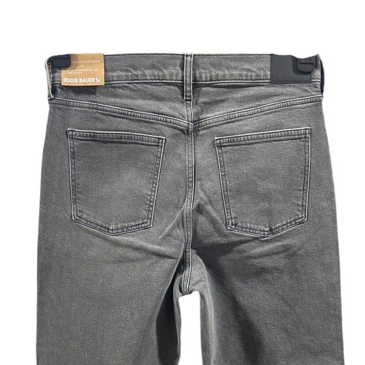 New Eddie Bauer Womens Washed Black Authentic Voyager High Rise Crop Jeans