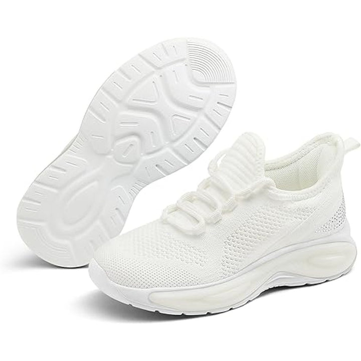 New Runside Little Girls Size 12 White Lace Up Rhinestone Sneaker Tennis Shoes