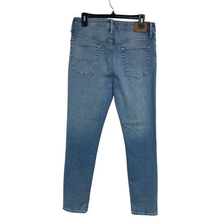 New American Eagle Mens 32 X 32 Cotton Blend Airflex+ Skinny Denim Blue Jeans