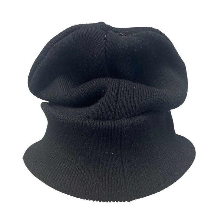UGG Mens One Size Black Knit Polyester Blend Stocking Folded Brim Hat Cap