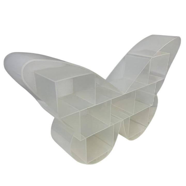 Really Useful Box Girls Clear Butterfly Multi Compartment Plastic Craft Shelf